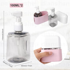 Mini shampoo dispenser bærbart reiseflaskesett